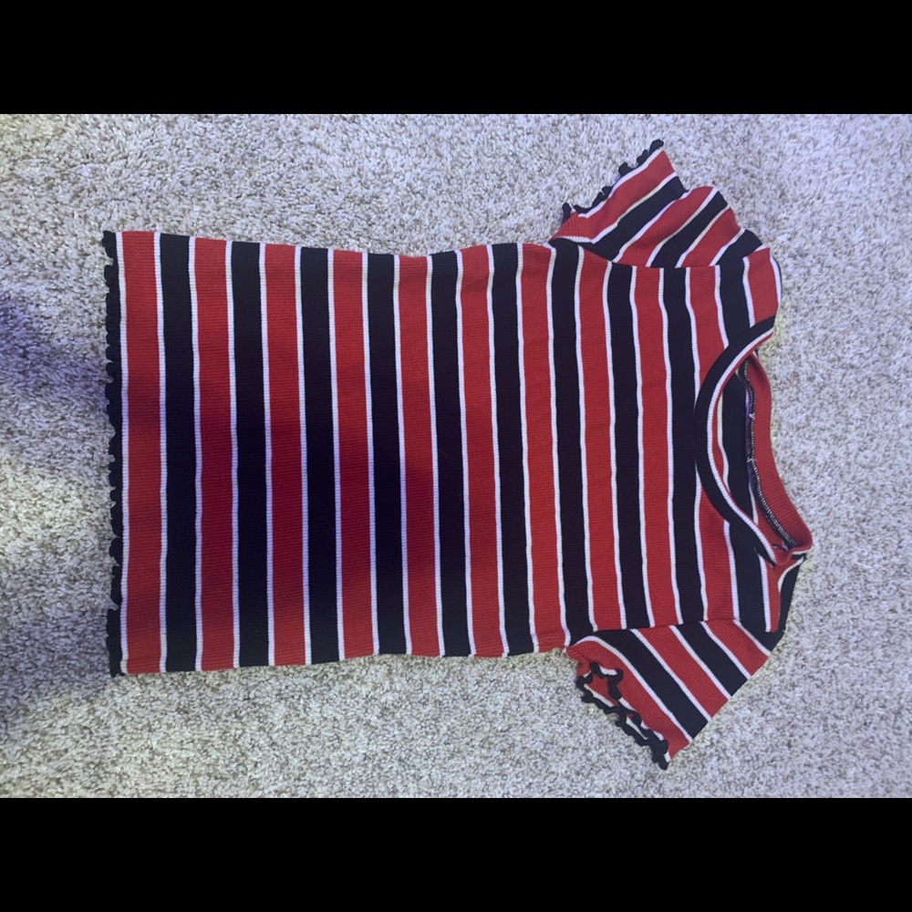 Striped crop top